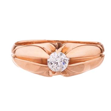 Forever Diamonds Solitaire Diamond Ring in 14kt Rose Gold