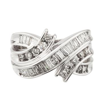 Forever Diamonds Unqiue Diamond Ring in 14kt White Gold