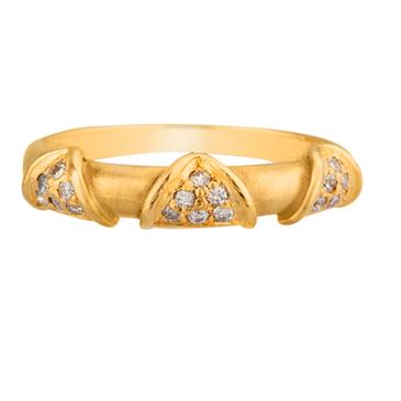 Forever Diamonds Unqiue Diamond Wedding Band in 14kt Gold