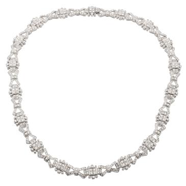 Forever Diamonds Vintage Diamond Necklace in 18kt White Gold