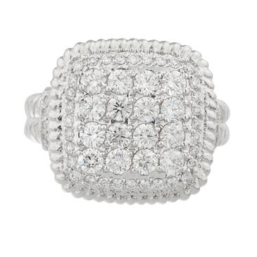 Forever Diamonds Vintage Style Diamond Ring in 14kt White Gold