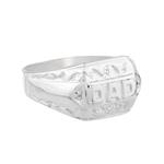 "DAD" Ring in 10kt White Gold