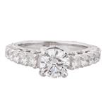  Round Diamond Engagement Ring in 18kt White Gold