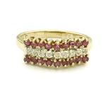 Forever Diamonds Diamond Ruby Ring in 10kt Gold