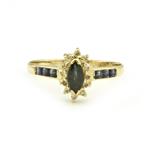 Forever Diamonds Diamond Sapphire Ring in 14kt Gold