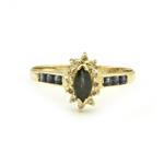 Forever Diamonds Diamond Sapphire Ring in 14kt Gold