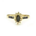 Diamond Sapphire Ring in 14kt Gold