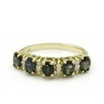 Forever Diamonds Blue Sapphire Diamond Ring in 10kt Gold