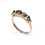 Blue Sapphire Diamond Ring in 14kt Gold