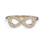 0.23ct TDW. Diamond Infinity Ring in 14kt Gold