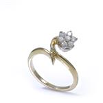 Forever Diamonds 0.25ct TDW. Diamond Flower Cluster Ring in 14kt Gold 