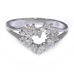 Forever Diamonds 0.25ct TDW. Diamond Heart Ring in 14kt White Gold