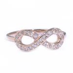 0.25ct TDW. Diamond Infinity Ring in 14kt Rose Gold