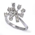 Diamond Vines Ring in 18kt White Gold