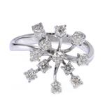 Diamond Vines Ring in 18kt White Gold