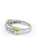 Mens Diamond Band in 14kt Two-Toned Gold