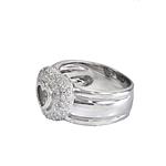 Floating Diamond In a Heart Ring in 14kt White Gold
