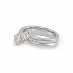 Diamond 3-Stone Ring in 18kt White Gold