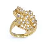 0.75ct TDW. Diamond Blossom Ring in 14kt Gold