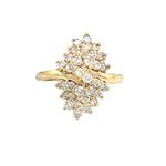 generic Diamond Blossom Ring in 14kt Yellow Gold