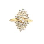 Diamond Blossom Ring in 14kt Yellow Gold