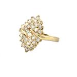Diamond Blossom Ring in 14kt Yellow Gold