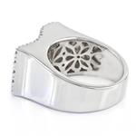 Diamond Block Ring in 14kt White Gold