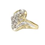 Diamond Blossom Ring in 14kt Two-Toned Gold