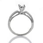 Oval Cut Center Diamond Engagement Ring 