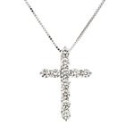 Forever Diamonds Diamond Cross in 14kt White Gold