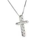 Diamond Cross in 14kt White Gold