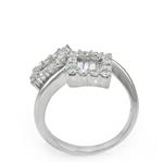 Diamonds Squared Ring in 18kt White Gold