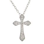 Forever Diamonds Diamond Cross in 18kt White Gold