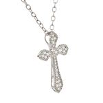 Diamond Cross in 18kt White Gold