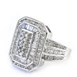 Diamond Cocktail Ring in 14kt White Gold