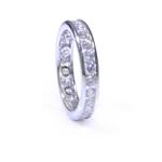 Round Cut Diamond Eternity Band in 18kt White Gold