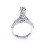 1.60ct TDW. Diamond Tower Engagement Ring in 18kt White Gold