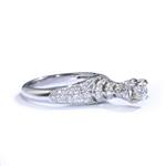 1.60ct TDW. Diamond Tower Engagement Ring in 18kt White Gold