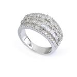 1.63ct TDW. Diamond Rows Band in 18kt White Gold