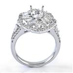 Pear Shaped Diamond Engagement Ring in 18kt White Gold