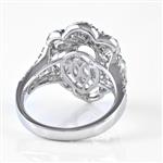 Pear Shaped Diamond Engagement Ring in 18kt White Gold
