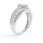 Diamond Antique Band in 10kt White Gold