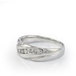 Diamond Wedding Band in 10kt White Gold 