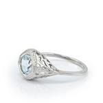 14kt White Gold Aquamarine Ring