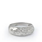 Forever Diamonds Cubic Zirconia Band in 14kt White Gold