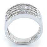 Baguette Diamond Band in 14kt White Gold