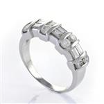 1.41CT TDW. Diamond Anniversary Band in 14kt White Gold