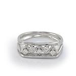 Five Stone Diamond Ring in 14kt White Gold