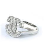 Inspired by "Chanel" Diamond Ring in 14kt White Gold