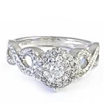 0.75ct TDW. Diamond Infinity Engagement Ring in 14kt White Gold